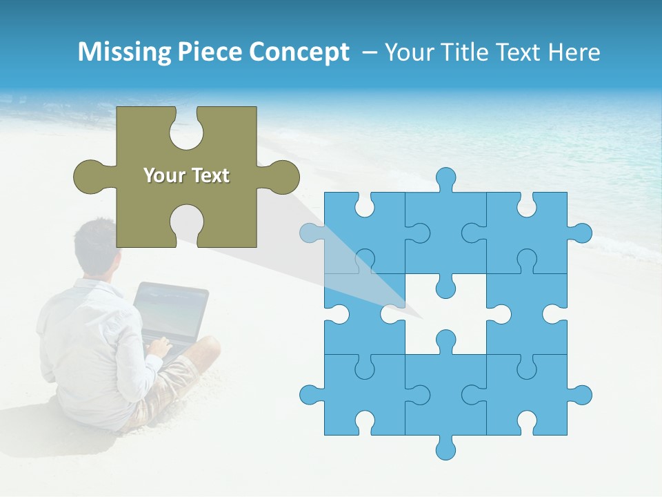 Vacation Man Connection PowerPoint Template