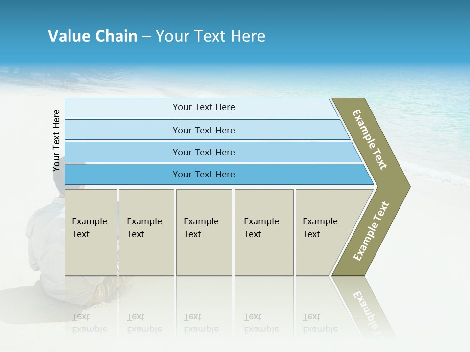 Vacation Man Connection PowerPoint Template
