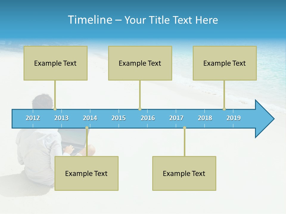 Vacation Man Connection PowerPoint Template