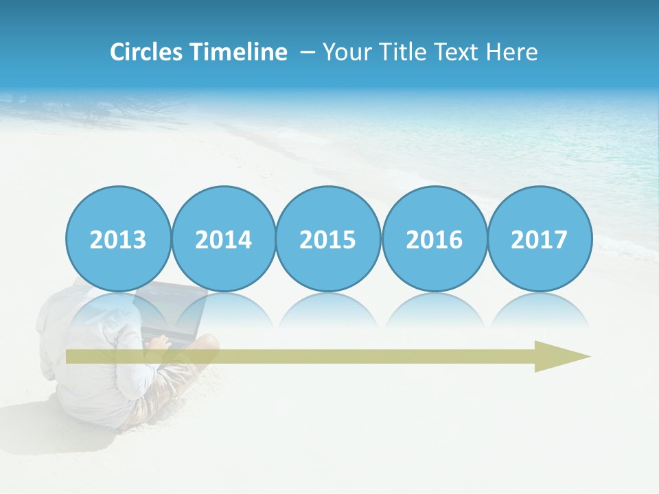 Vacation Man Connection PowerPoint Template