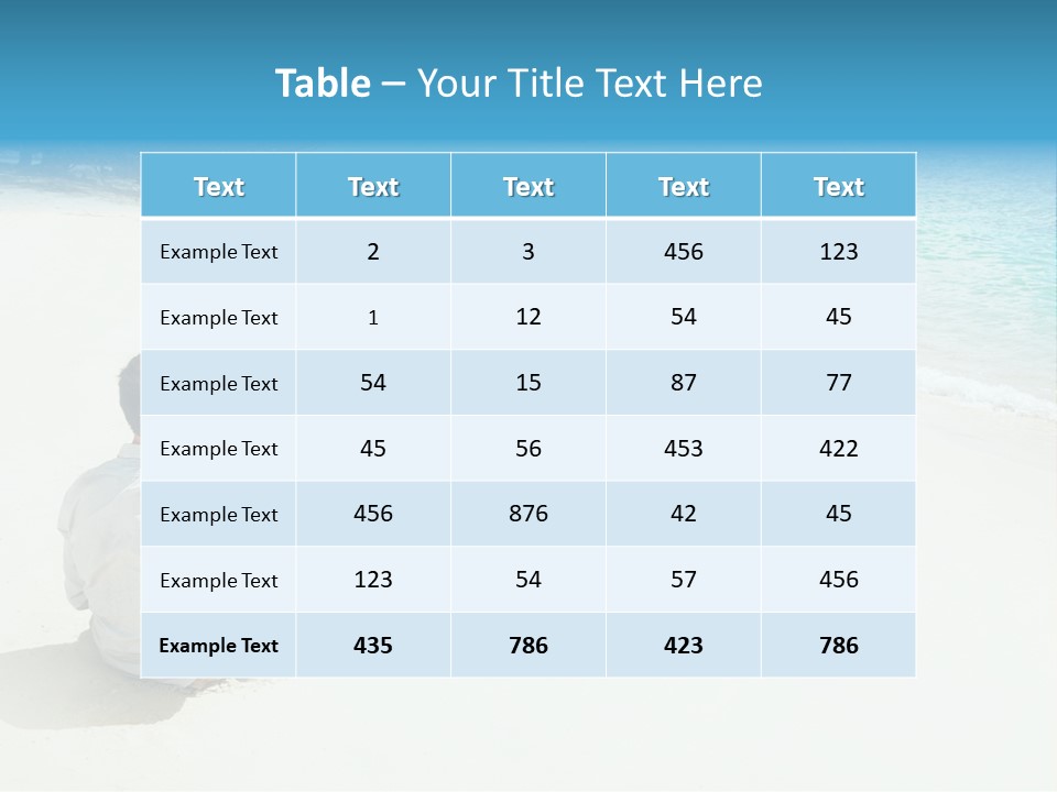 Vacation Man Connection PowerPoint Template