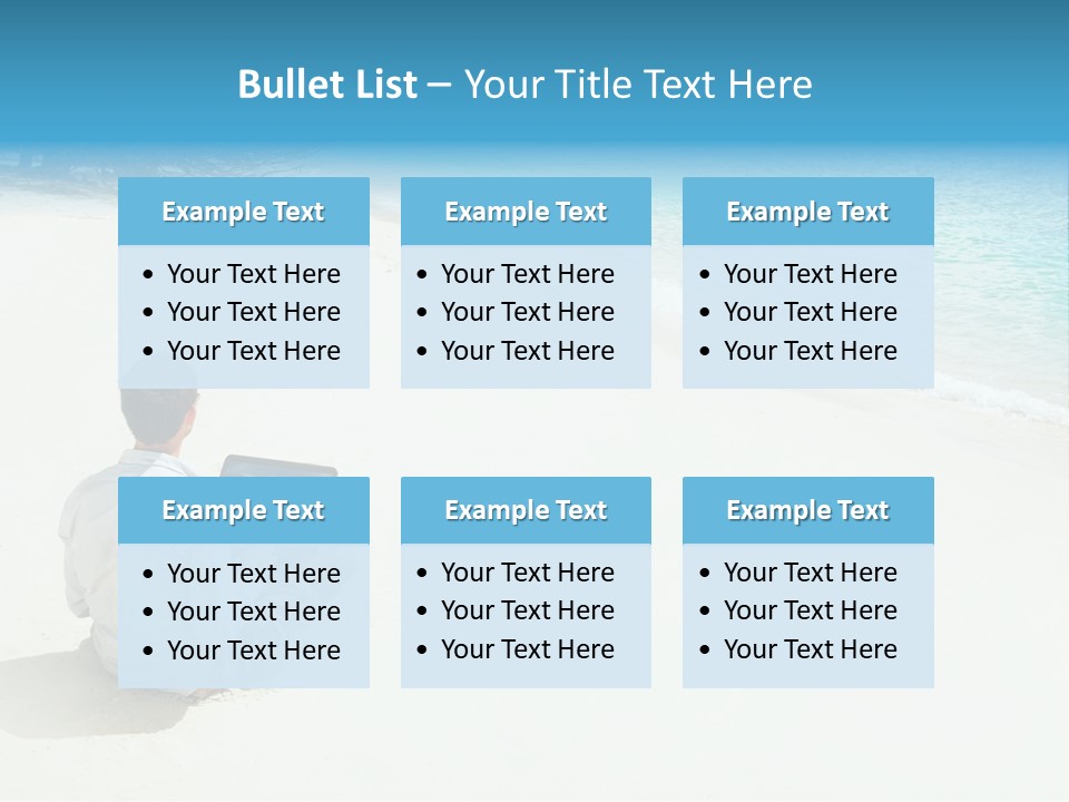 Vacation Man Connection PowerPoint Template