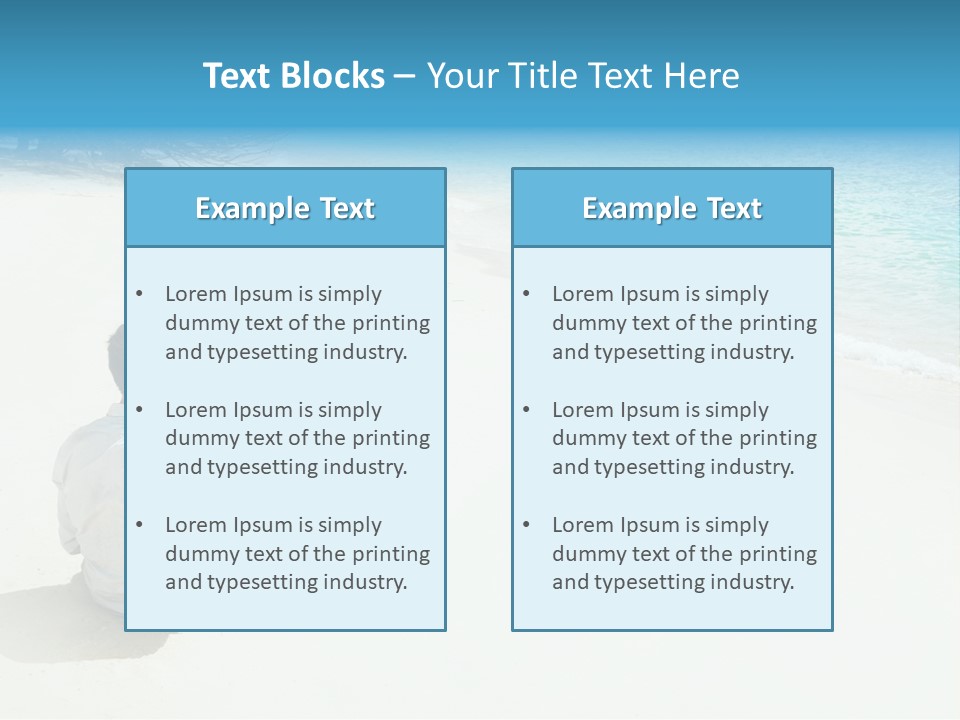 Vacation Man Connection PowerPoint Template