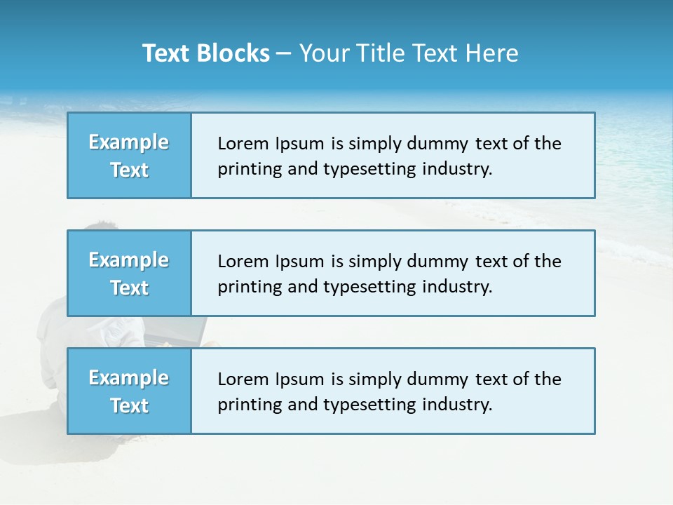 Vacation Man Connection PowerPoint Template