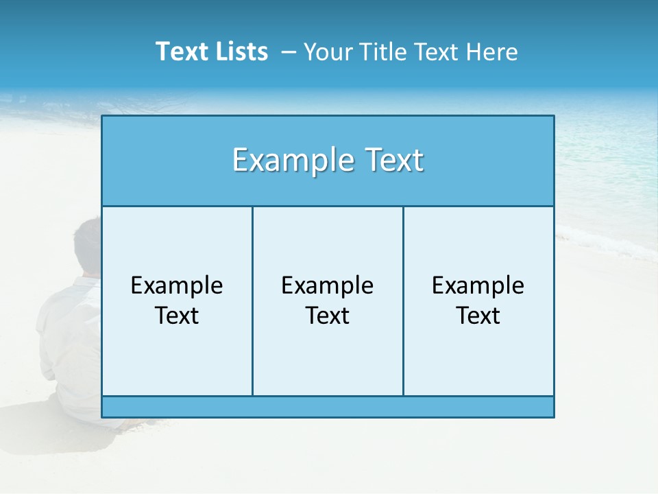 Vacation Man Connection PowerPoint Template