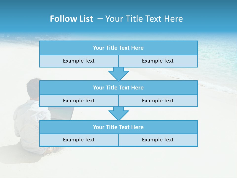 Vacation Man Connection PowerPoint Template