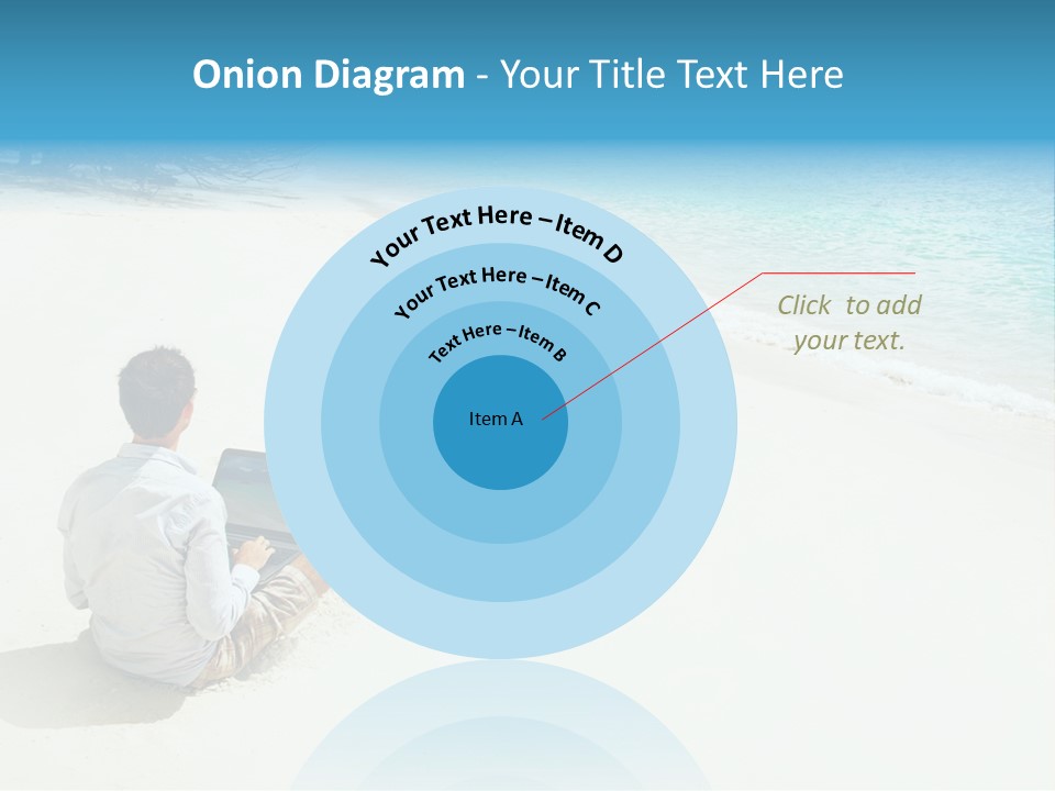 Vacation Man Connection PowerPoint Template