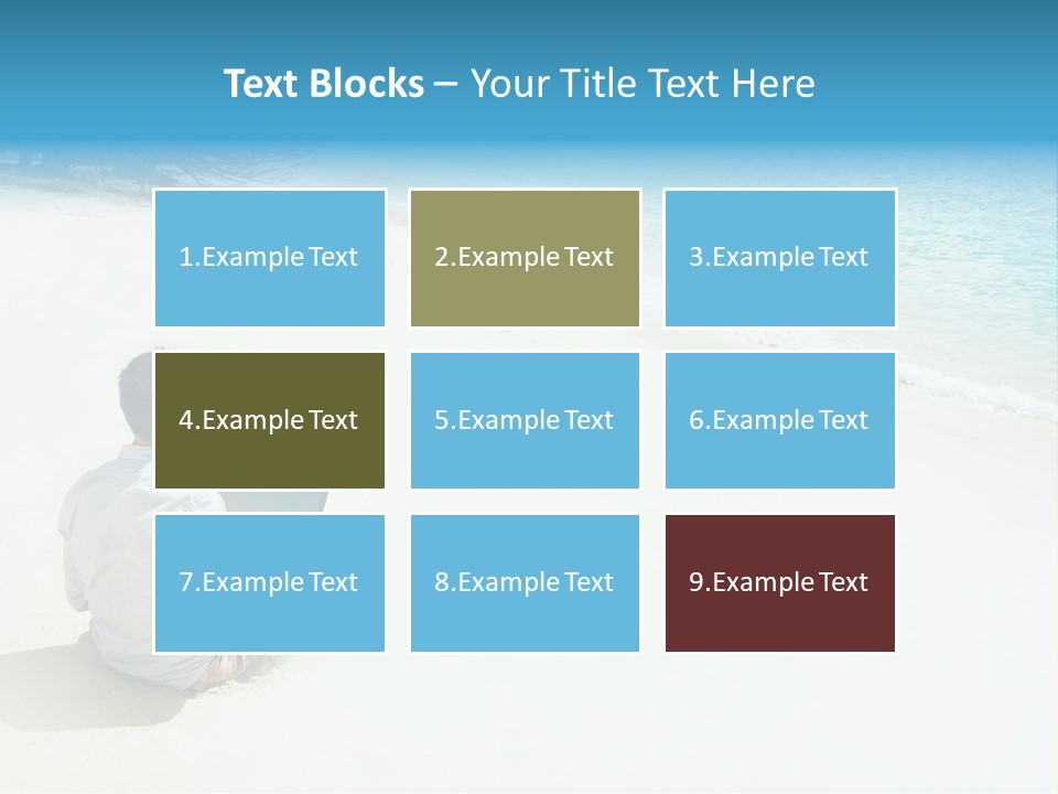 Vacation Man Connection PowerPoint Template