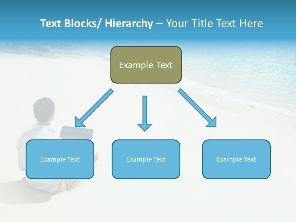 Vacation Man Connection PowerPoint Template