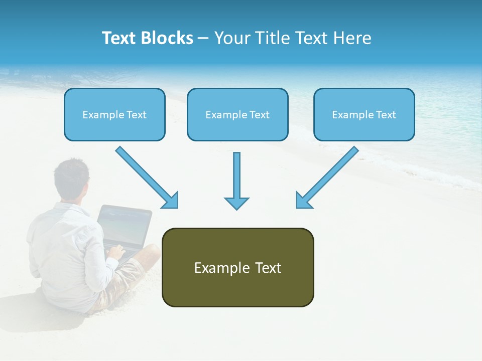Vacation Man Connection PowerPoint Template