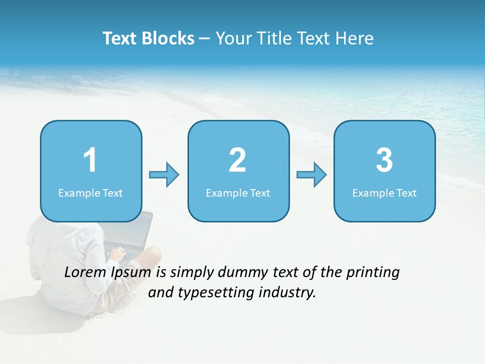 Vacation Man Connection PowerPoint Template