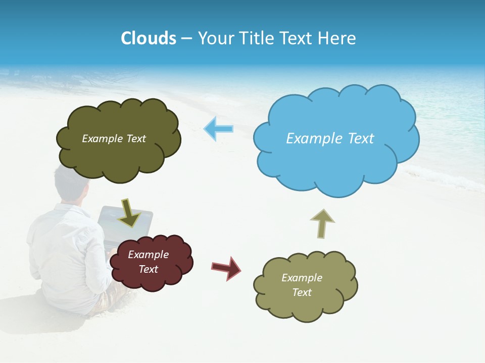 Vacation Man Connection PowerPoint Template