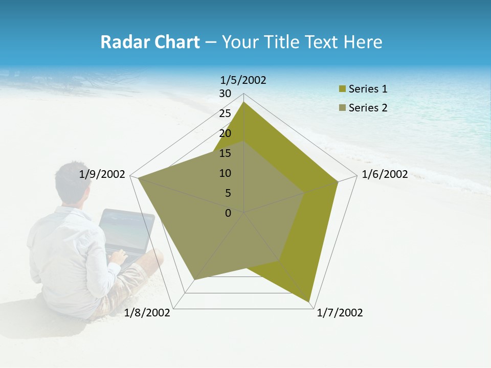 Vacation Man Connection PowerPoint Template