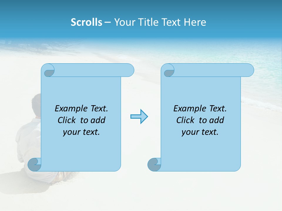 Vacation Man Connection PowerPoint Template
