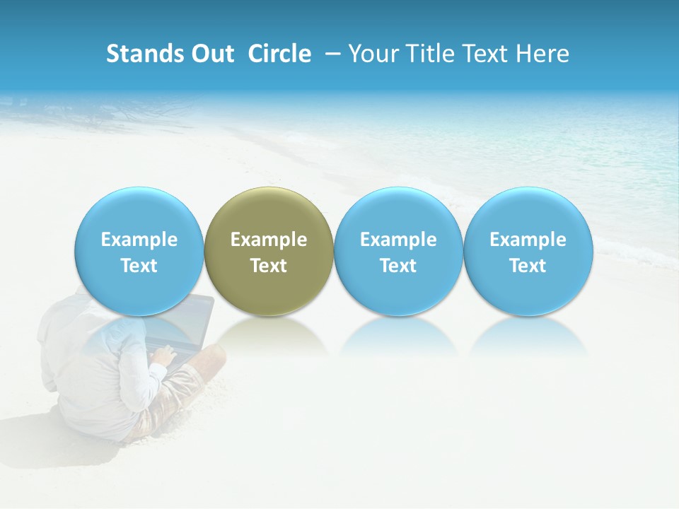 Vacation Man Connection PowerPoint Template