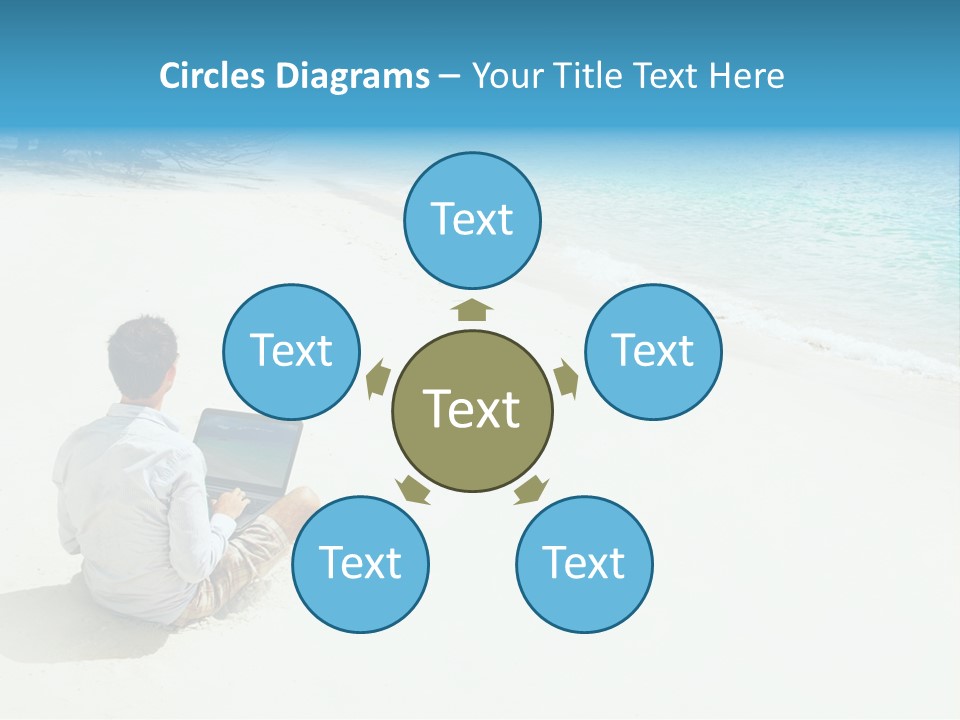 Vacation Man Connection PowerPoint Template