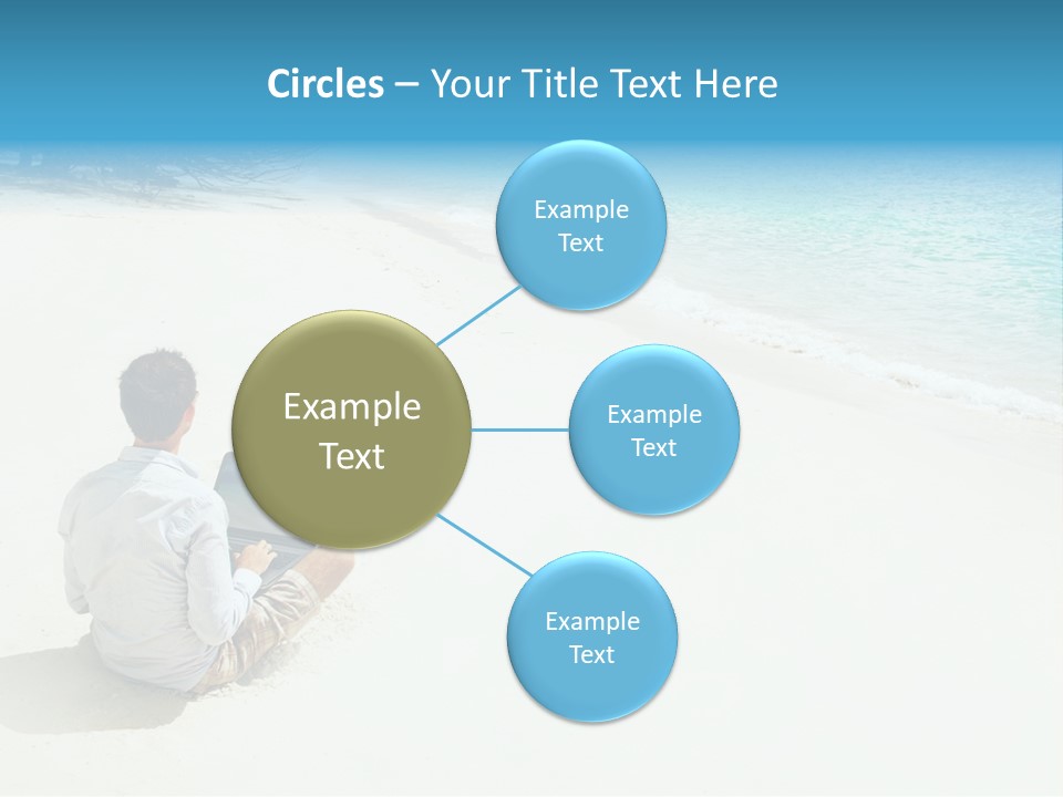 Vacation Man Connection PowerPoint Template