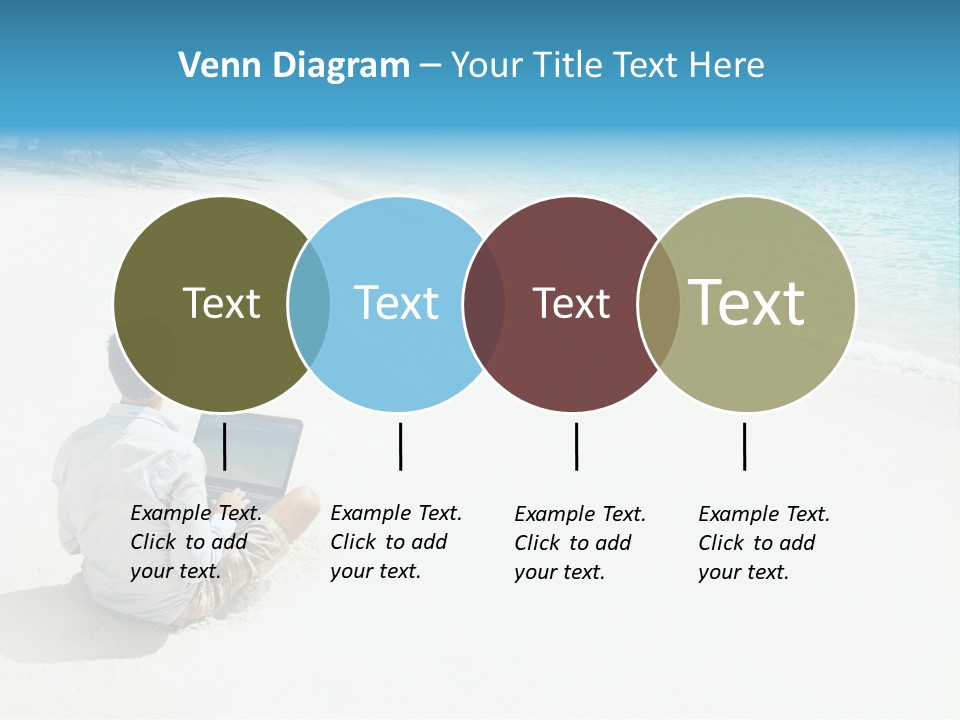 Vacation Man Connection PowerPoint Template
