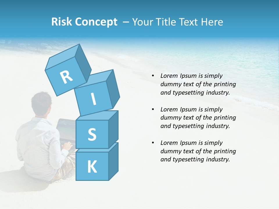 Vacation Man Connection PowerPoint Template