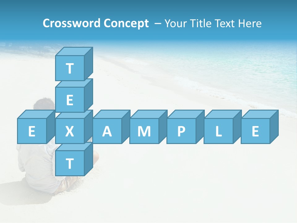 Vacation Man Connection PowerPoint Template