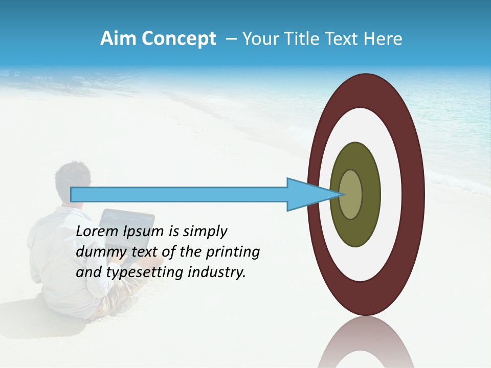 Vacation Man Connection PowerPoint Template