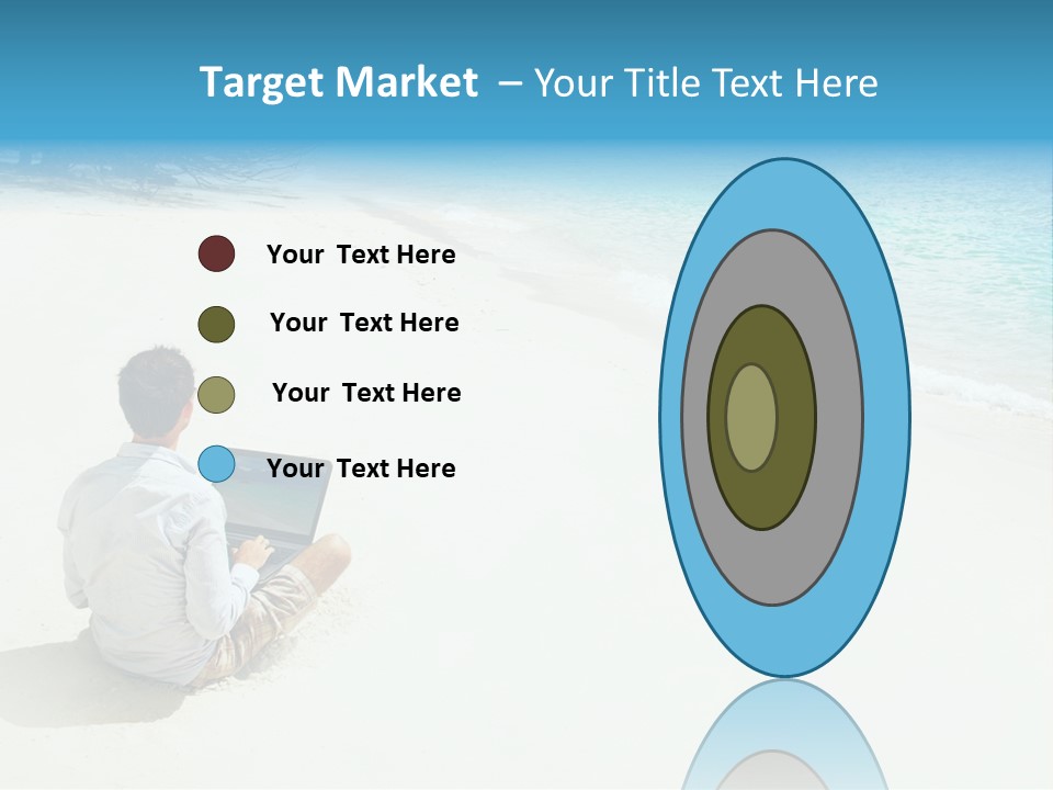 Vacation Man Connection PowerPoint Template