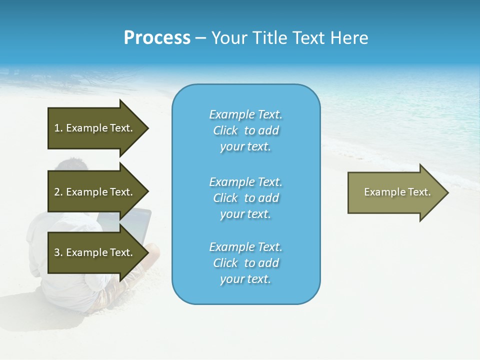 Vacation Man Connection PowerPoint Template