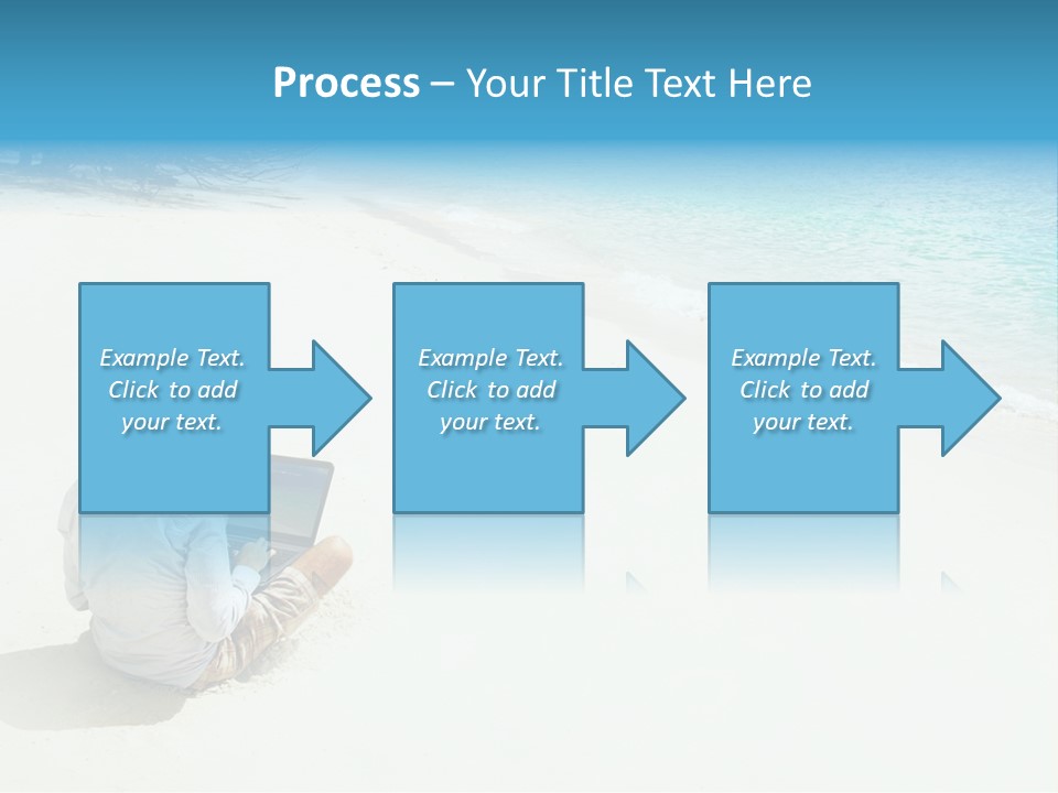 Vacation Man Connection PowerPoint Template