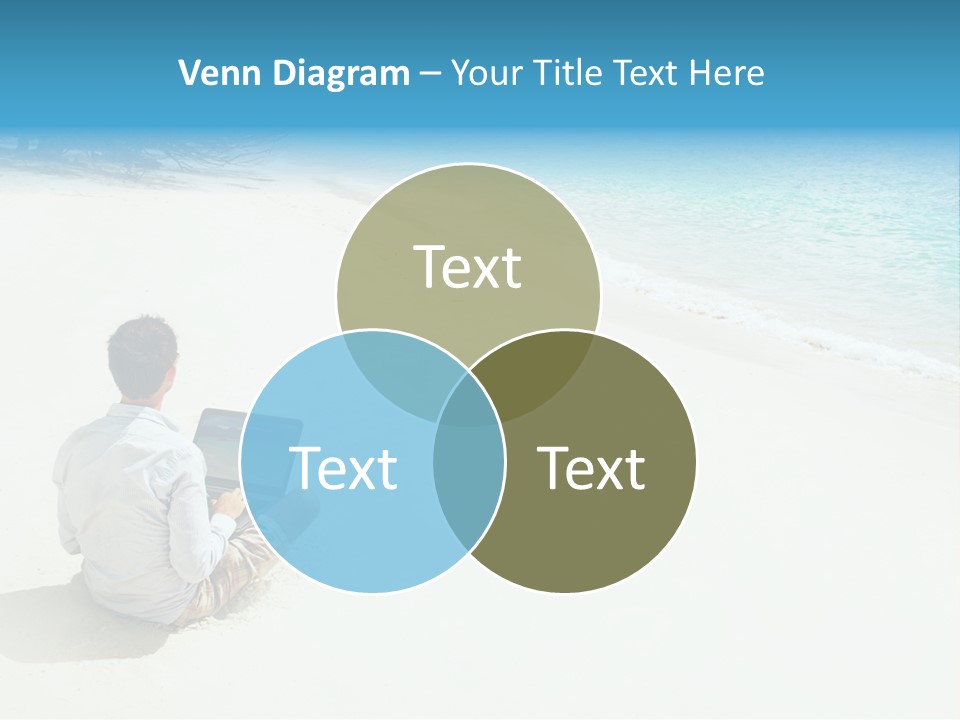 Vacation Man Connection PowerPoint Template