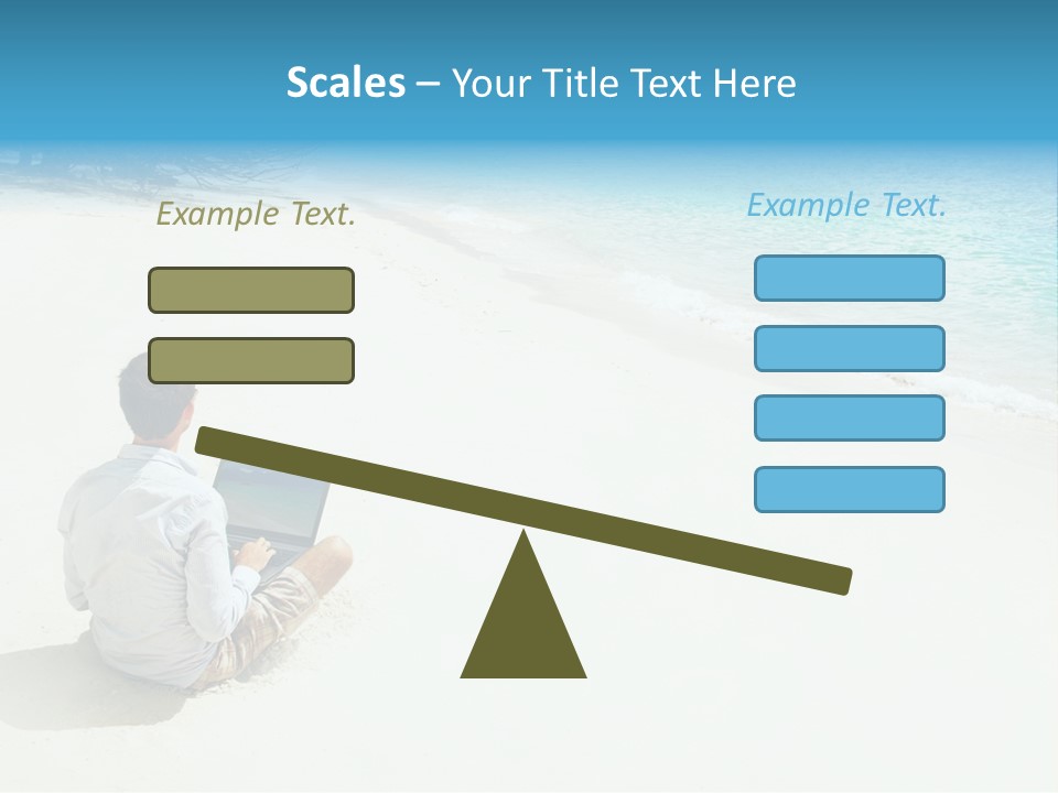 Vacation Man Connection PowerPoint Template