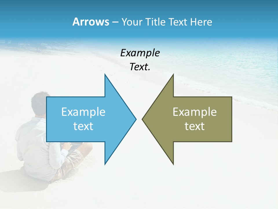 Vacation Man Connection PowerPoint Template