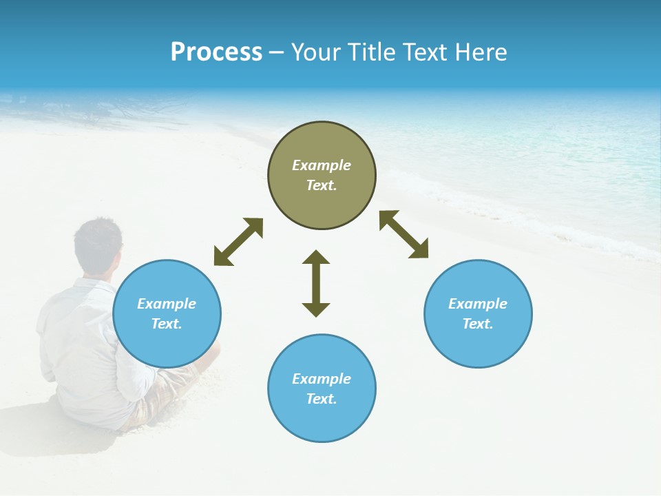 Vacation Man Connection PowerPoint Template
