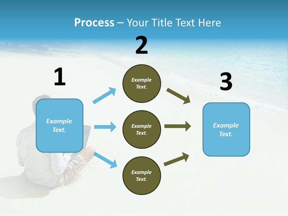 Vacation Man Connection PowerPoint Template