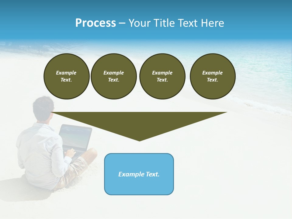 Vacation Man Connection PowerPoint Template