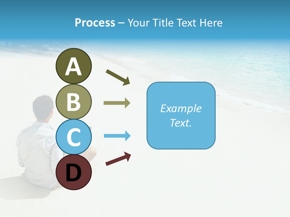 Vacation Man Connection PowerPoint Template