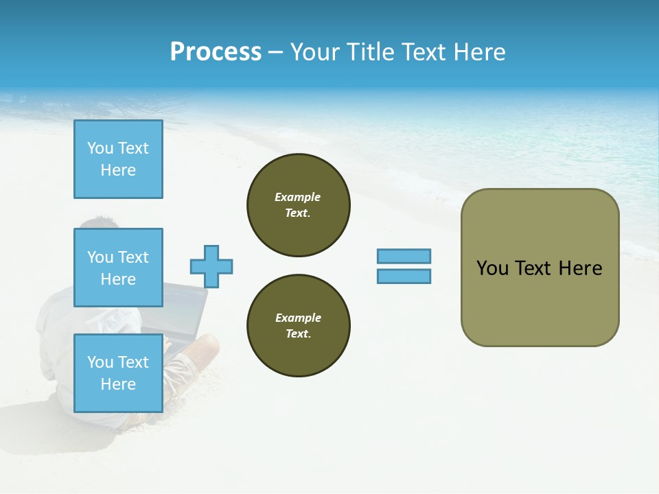 Vacation Man Connection PowerPoint Template