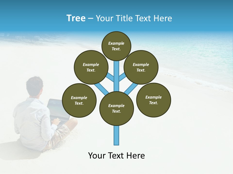 Vacation Man Connection PowerPoint Template