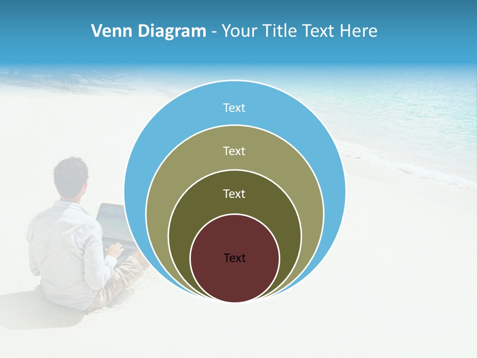 Vacation Man Connection PowerPoint Template