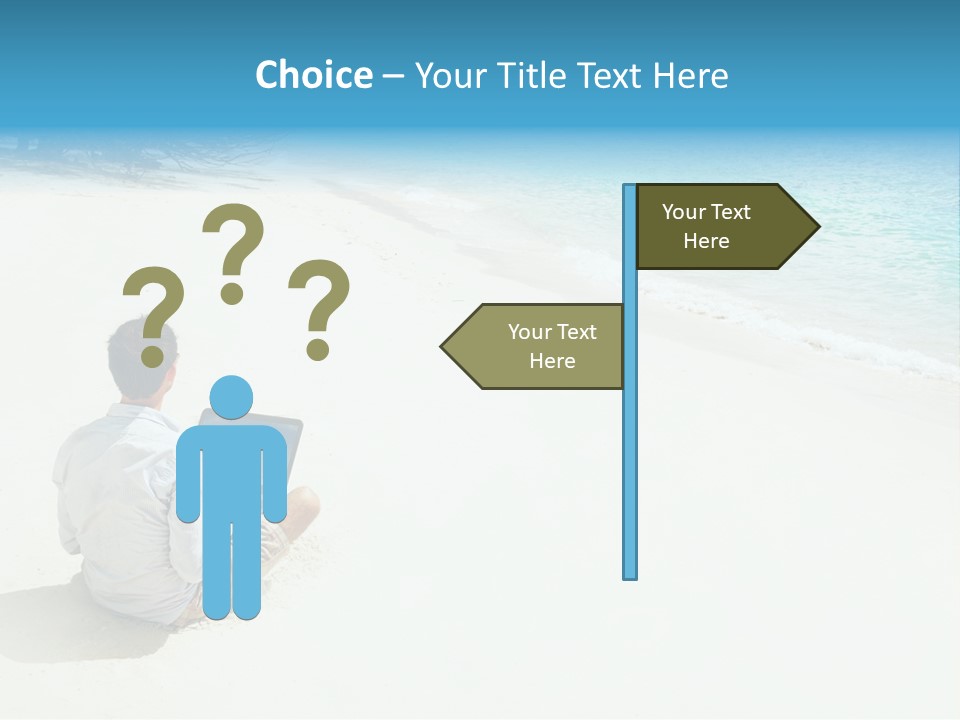 Vacation Man Connection PowerPoint Template