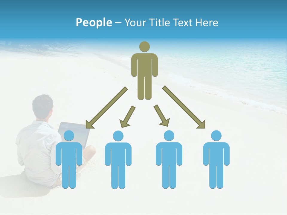 Vacation Man Connection PowerPoint Template