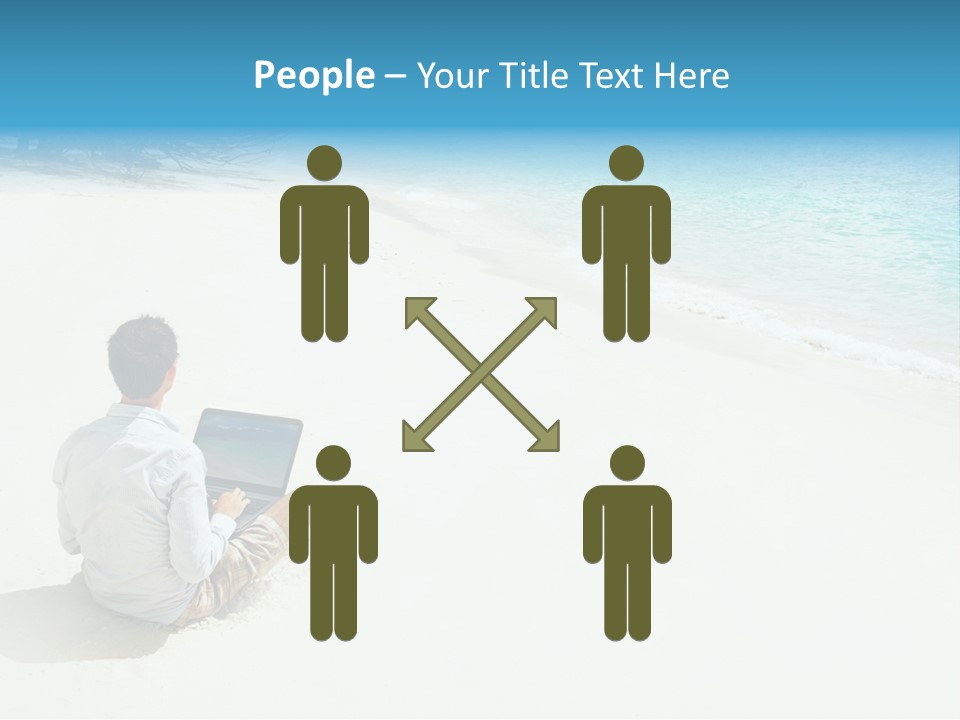 Vacation Man Connection PowerPoint Template