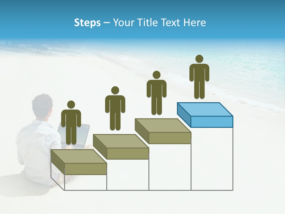 Vacation Man Connection PowerPoint Template