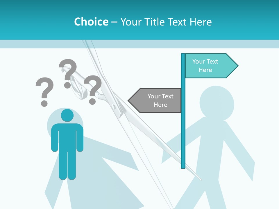 Scissors Law Canceling PowerPoint Template