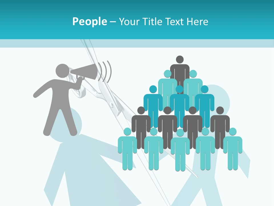 Scissors Law Canceling PowerPoint Template