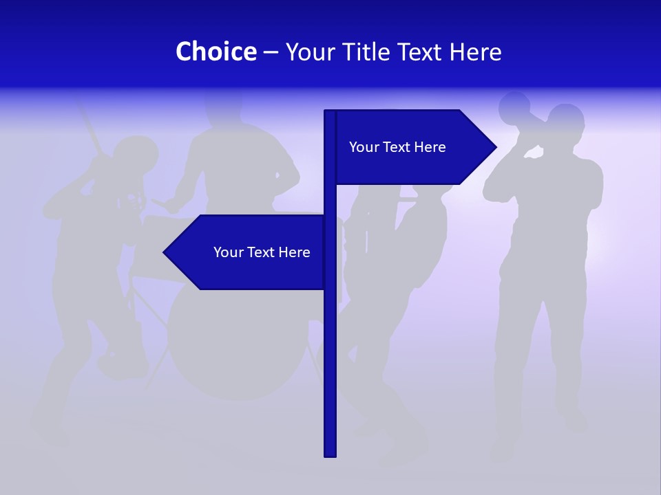 Dance Blue Party PowerPoint Template