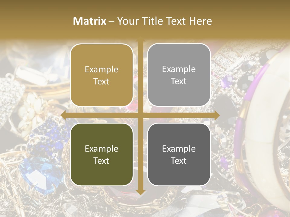 Gift Bangles Stack PowerPoint Template