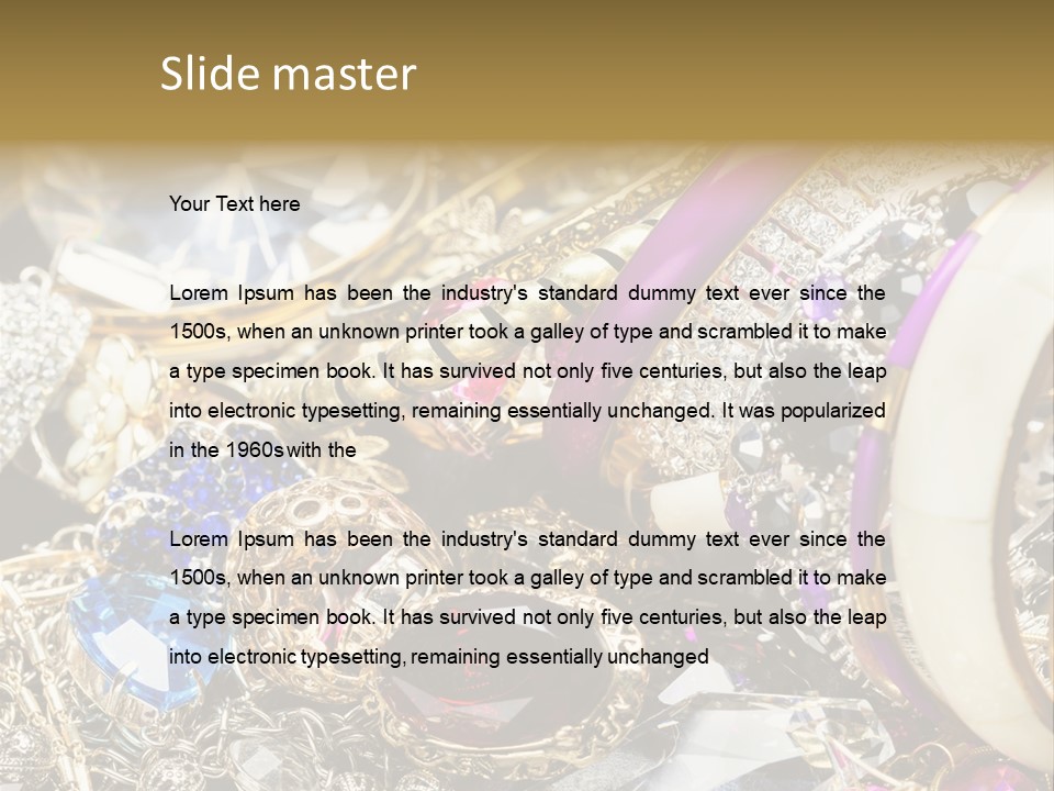 Gift Bangles Stack PowerPoint Template