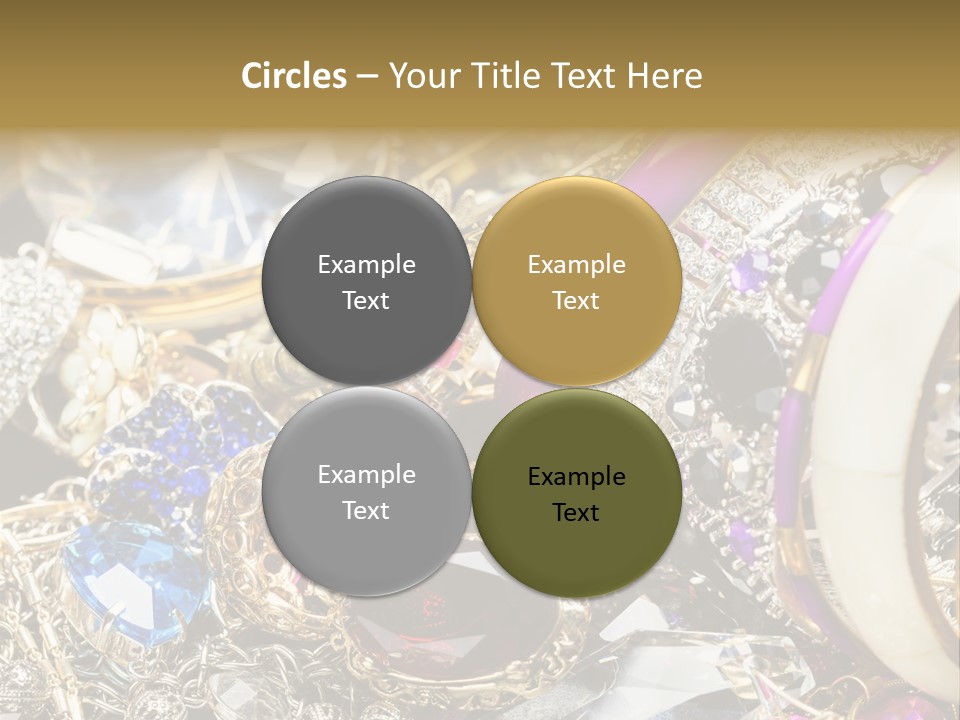 Gift Bangles Stack PowerPoint Template
