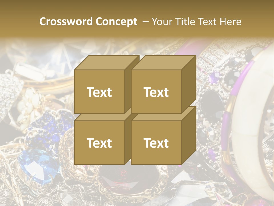 Gift Bangles Stack PowerPoint Template