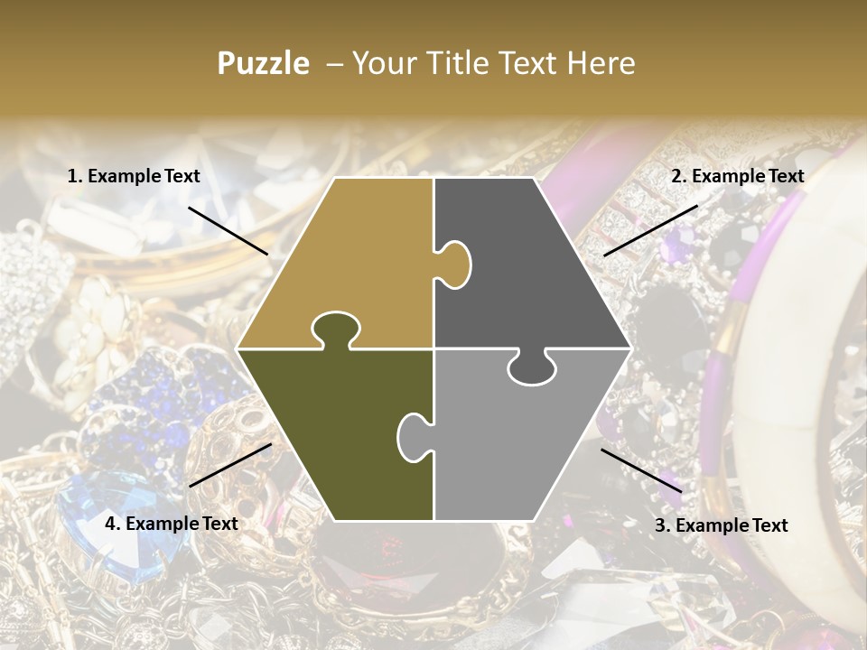 Gift Bangles Stack PowerPoint Template